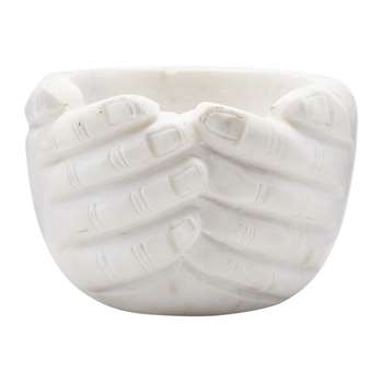 House Doctor - Hands Bowl - Marble (10 x 15cm)