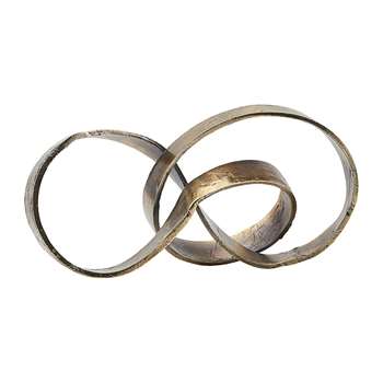 House Doctor - Nauji Sculpture - Brass (H13 x W38 x D19cm)