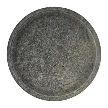 House Doctor - Round Marble Tray - Green (Diameter 30cm)