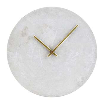 House Doctor - Watch Wall Clock - Concrete (H28 x W28cm)