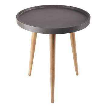 HUGO imitation cement side table (46 x 40.5cm)