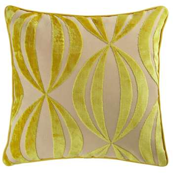 HYPNOSIS yellow cushion (45 x 45cm)