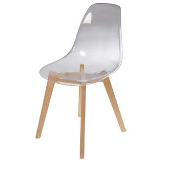 ICE Scandinavian-Style Transparent Chair (85 x 48cm)