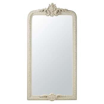 ISIDORE - Mirror with Grey Paulownia Mouldings (H176 x W90 x D9cm)