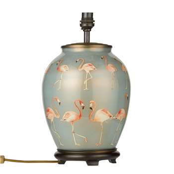 Jenny Worrall - Flamingo Lamp Base, Blue (H37 x W20 x D20cm)