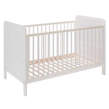John Lewis Alex Cotbed, Solid White (H93 x W144.5 x D75.5cm)