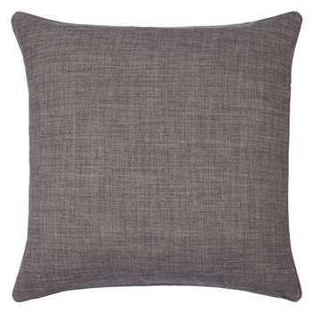 John Lewis Barathea Cushion, Steel (45 x 45cm)