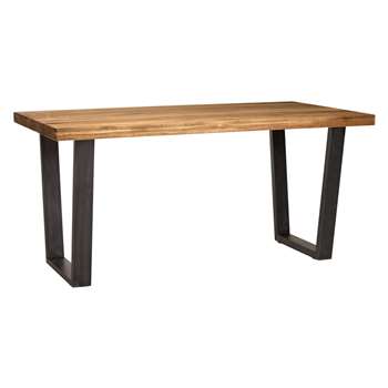 John Lewis & Partners Calia 6 Seater Dining Table, Oak (H76 x W160 x D85cm)