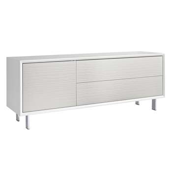 John Lewis Dante Media Sideboard, White/Taupe (60.6 x 160cm)