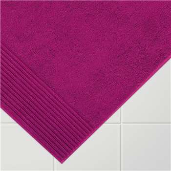 John Lewis Egyptian Cotton Bath Mat - Dark Cerise 50 x 80cm