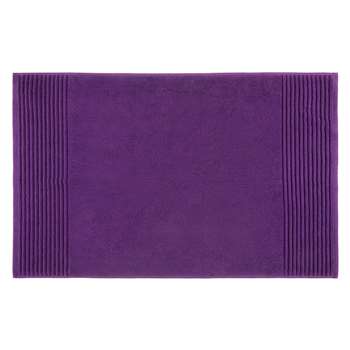 John Lewis Egyptian Cotton Bath Mat - Purple 50 x 80cm