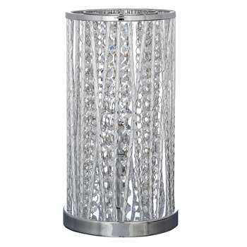 John Lewis Emilia Crystal Table Lamp, Clear (29 x 16cm)