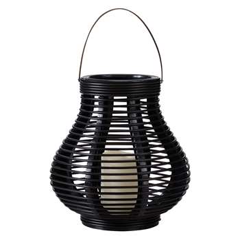 John Lewis & Partners Large LED Cabot Bell Outdoor Lantern, Brown (H33 x W33 x D33cm)