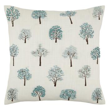 John Lewis Mini Trees Cushion Duck Egg