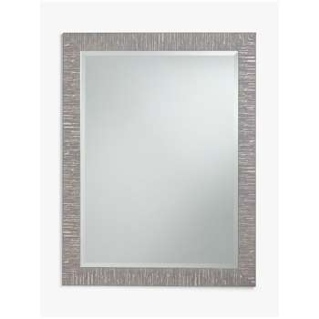 John Lewis & Partners Blanca Rectangular Wall Mirror, Grey (H107 x W77cm)