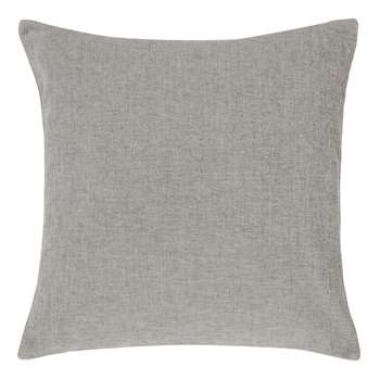 John Lewis & Partners Chenille Cushion, Silver (H50 x W50cm)