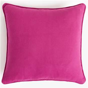 John Lewis & Partners Dahlia Showerproof Outdoor Cushion, Purple (H43 x W43cm)