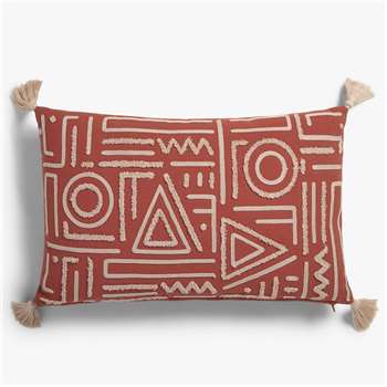 John Lewis & Partners Sol Cushion, Paprika (H35 x W55cm)