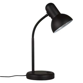 John Lewis & Partners Brandon Desk Lamp, Black (H48 x W16.5 x D16.5cm)