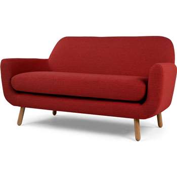 Jonah 2 Seater Sofa, Ketchup Red (82 x 162cm)