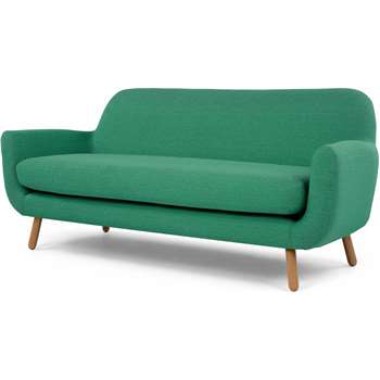 Jonah 3 Seater Sofa, Spearmint Green (84 x 197cm)