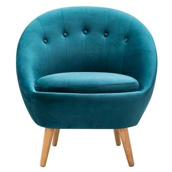 Joni Occasional Chair Teal (H81 x W76 x D75cm)