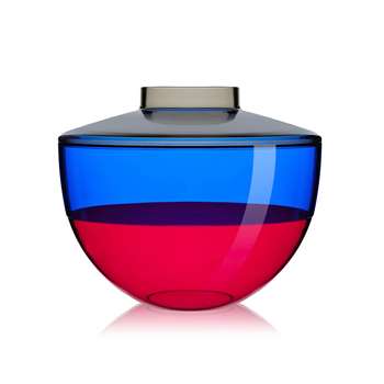 Kartell - Shibuya Vase - Smoke/Blue/Cherry (22 x 27cm)