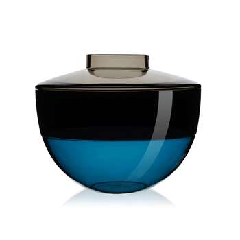 Kartell - Shibuya Vase - Smoke/Dark Smoke/Petroleum (22 x 27cm)