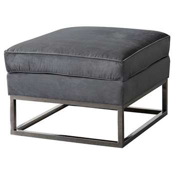 Kenza Footstool  -Dove Grey (H45 x W68 x D68cm)