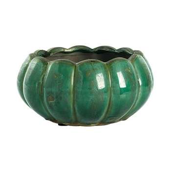 Kolokythi Wide Decorative Bowl  - Persian Green (8 x 20cm)