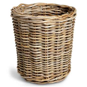 Kubu Rattan Round Waste Bin (Height 30cm)