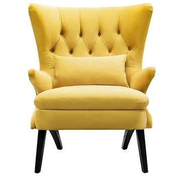 Lagona Armchair Mustard (H105 x W86 x D97cm)