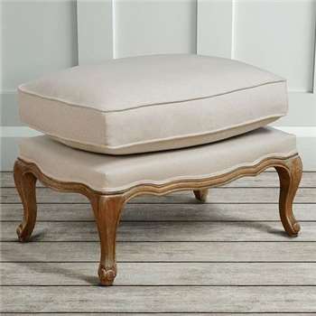 Le Notre French Vintage Style Shabby Chic Oak Stool (51 x 72cm)