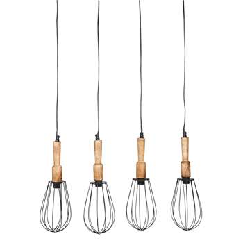 LEONTINE MULTIPLE 4-spotlight pendant (101 x 71cm)