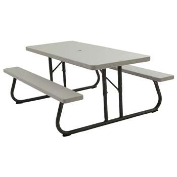 Lifetime Picnic Table - Grey (H73.7 x W182.9 x D76.2cm)