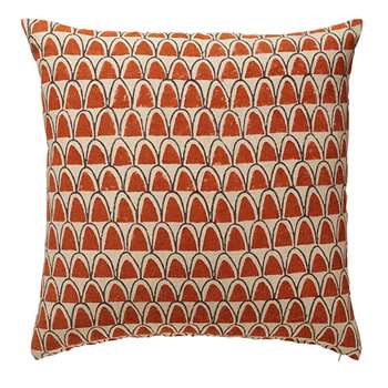Linnaeus Arches Cushion Cover, Extra Large - Terracotta (56 x 56cm)