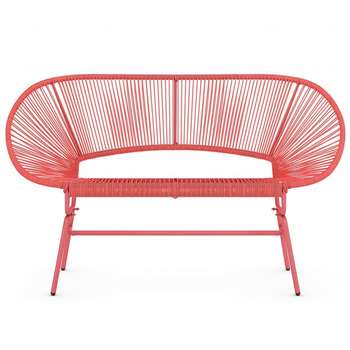 Lois Sofa, Coral (H80 x W145 x D67cm)