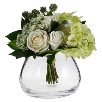LSA International - Flower Clear Table Arrangement Vase - (H11.5cm)
