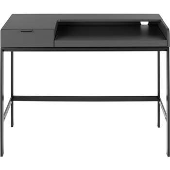 Marcell Compact Desk, Grey (75 x 110cm)