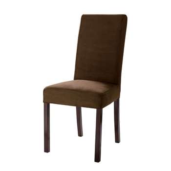 MARGAUX Microfibre chair cover in chocolate (100 x 47cm)