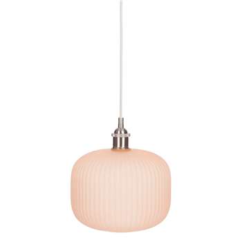 Margo Blush Glass Pendant (H29 x W24 x D24cm)