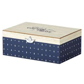 MARIN Dual-Tone Printed Storage Box (H8.5 x W22 x D15cm)