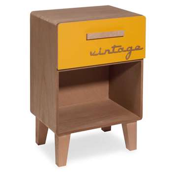 MARKET two-tone vintage 1-drawer bedside table (45 x 31cm)