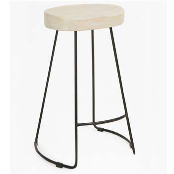 Medium Roger Bar Stool - Blonde (H60 x W45 x D35cm)