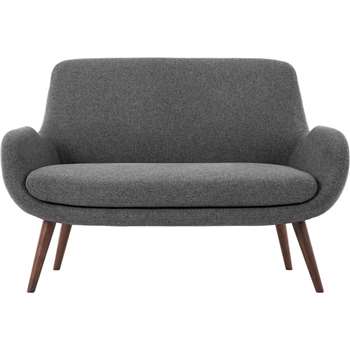 Moby 2 Seater Sofa, Marl Grey (86 x 124cm)
