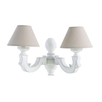 MONTMARTRE Paulownia Wall Lamp with Grey Shade (43.5 x 28cm)