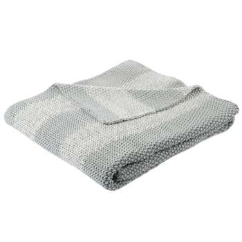 Montrose Throw - Grey Stripe (152 x 150cm)