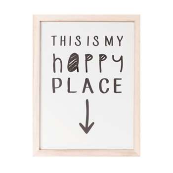 My happy place wall art (50 x 38cm)