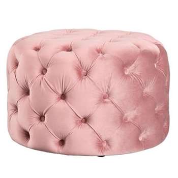 Nevia Ottoman - Blush Pink (H71 x W44 x D44cm)