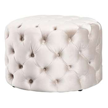 Nevia Ottoman - Taupe (H71 x W44 x D44cm)